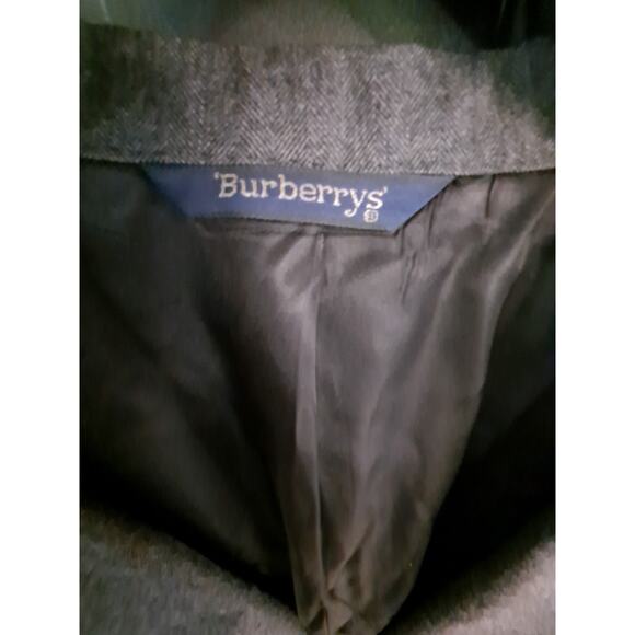Burberry Gray 2 Button Blazer 100% Wool Blazer - Picture 4 of 6